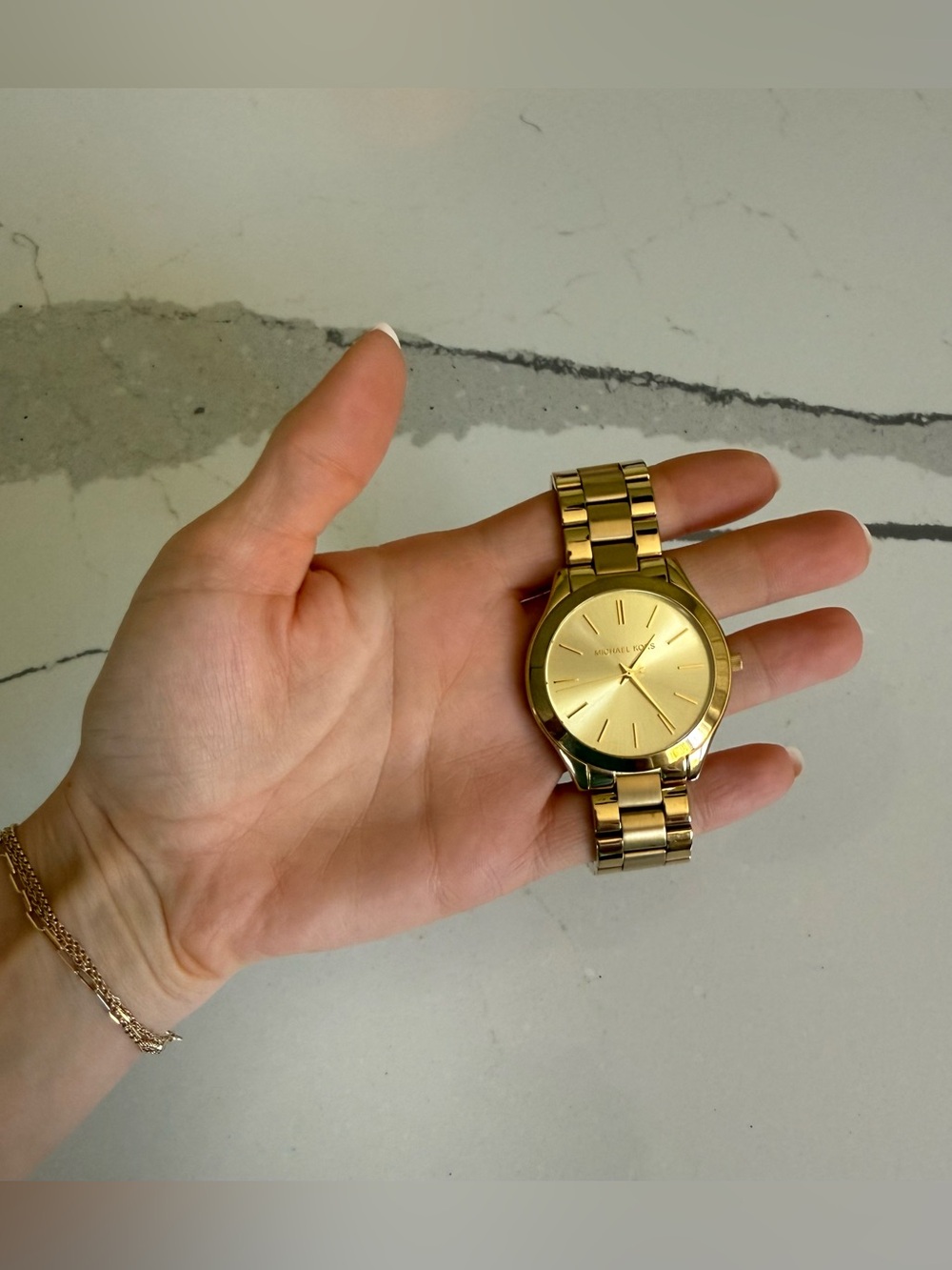 Michael Kors Gold Stainless Steel Bracelet Watch - Picture 2 of 8